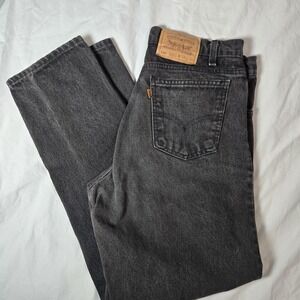 Vintage Levi's‎ 550 Orange Tab Jeans Tag 34x30  Measures 32x29.5 Black Denim USA